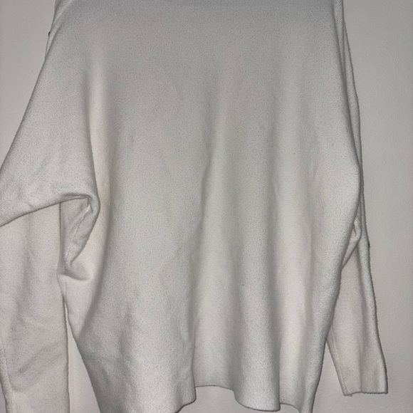 Women's White cottage core gold Button-Detail Sweater - Picture 5 of 5